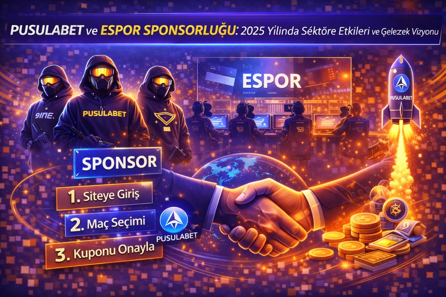 Pusulabet ve Espor Sponsorluğu: 2025 Yılında Sektöre Etkileri ve Gelecek Vizyonu