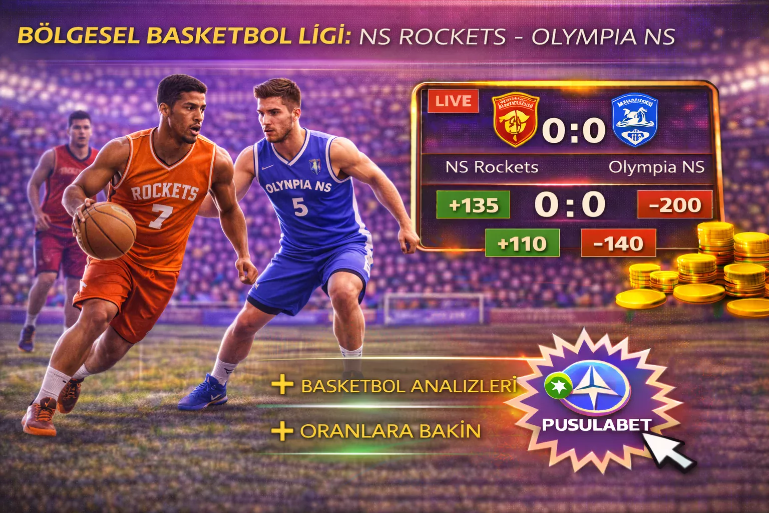 NS Rockets – Olympia NS: Tempolu Basketbol Şöleni