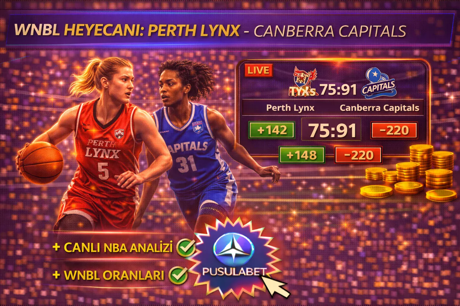 Perth Lynx (W) – Canberra Capitals (W): Kadınlar Ligi’nde Skor Yağmuru